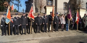 Uroczyste odsłąniecie tablicy pamiatkowej w Łopiennie