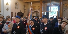 Uroczyste odsłąniecie tablicy pamiatkowej w Łopiennie
