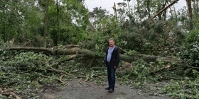 skutki nawałnicy na terenie gminy Mieleszyn